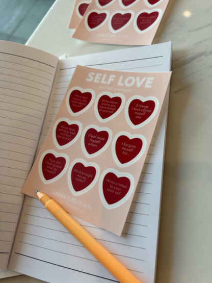 Self Love Journal Prompt Stickers