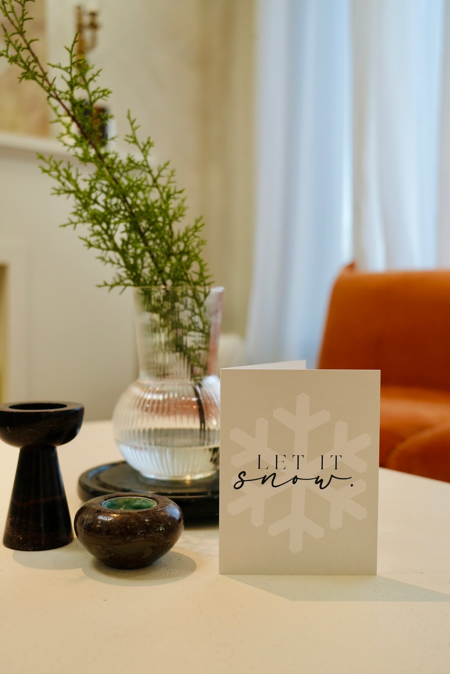 Let It Snow Christmas Greeting Card