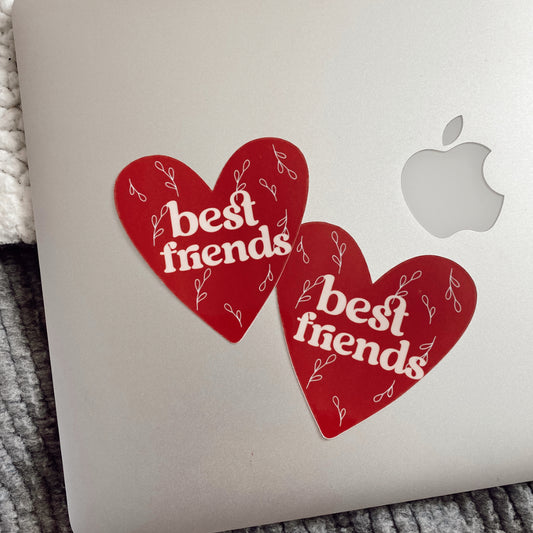 Best Friends Heart Two Pack Stickers