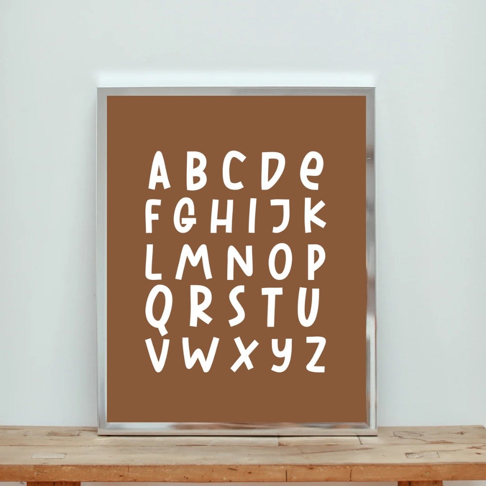 Alphabet Art Print