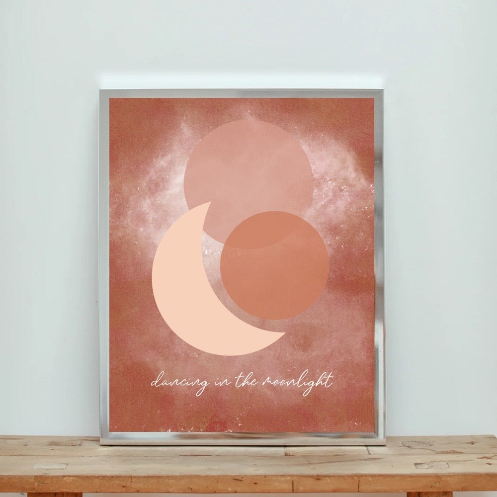 Dancing in the Moonlight Art Print