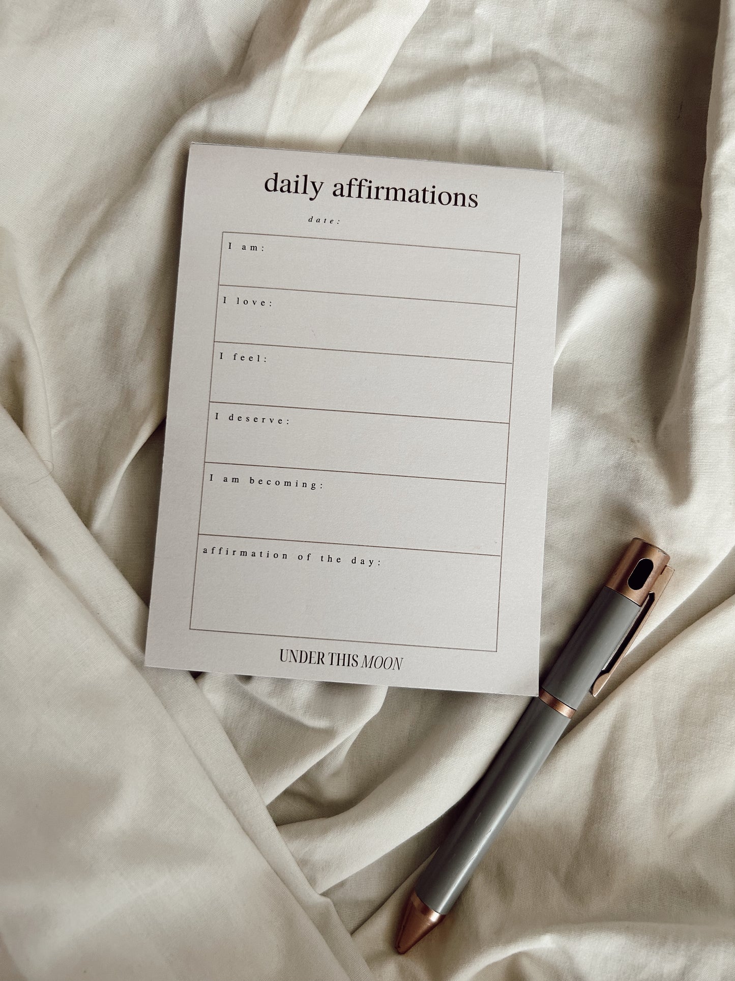 Daily Affirmations Notepad