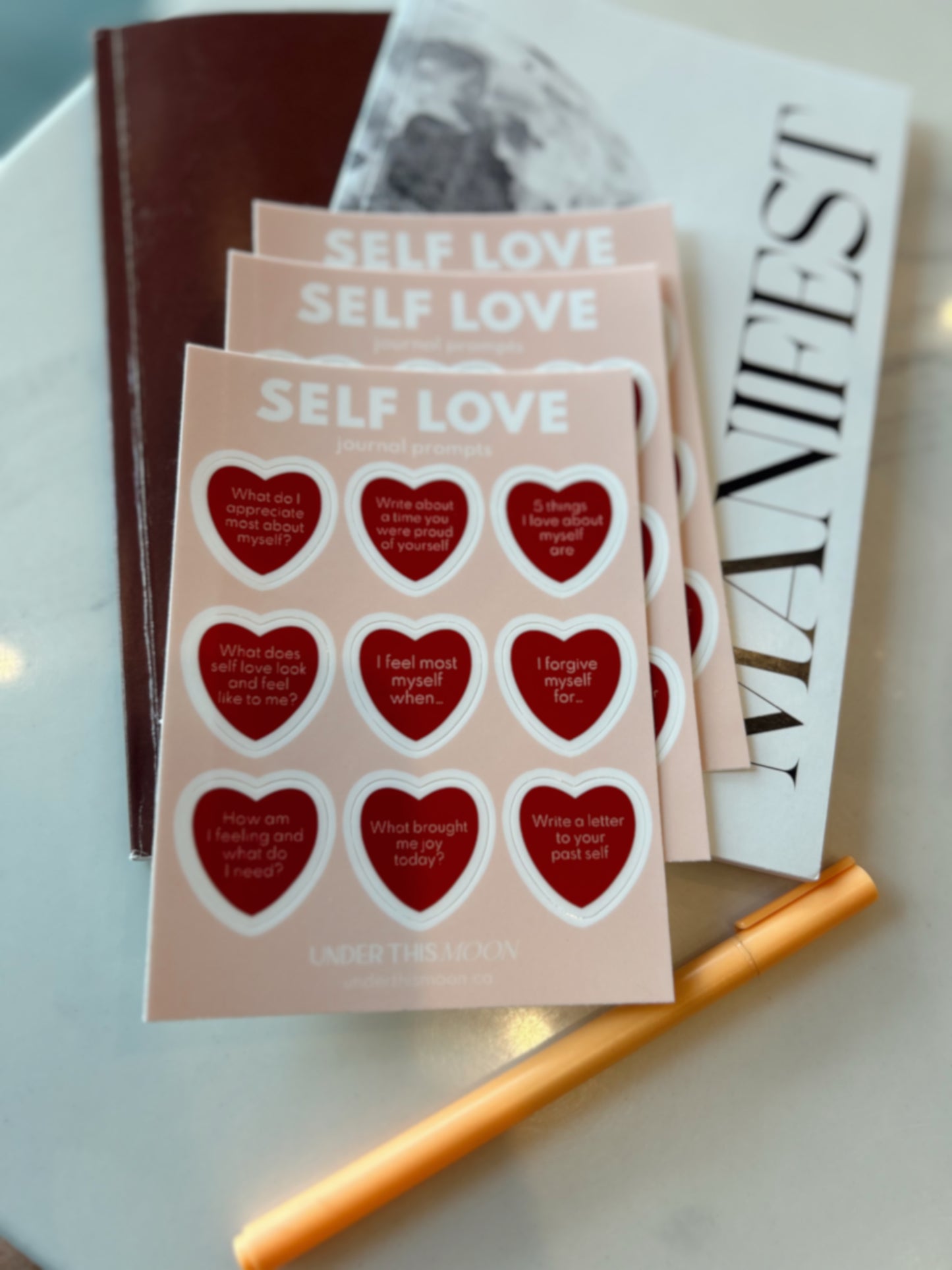 Self Love Journal Prompt Stickers