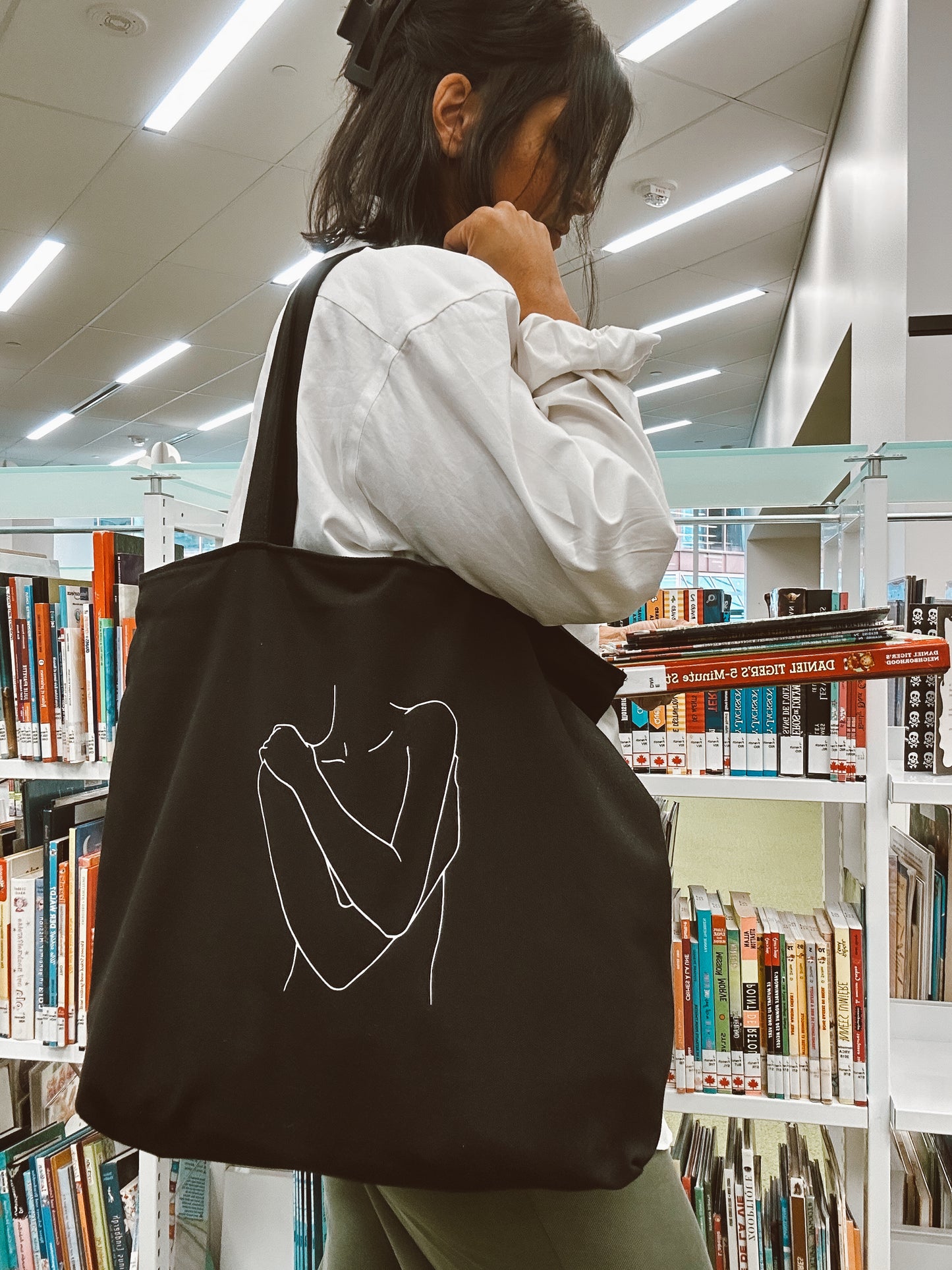 Self Love Black Tote Bag