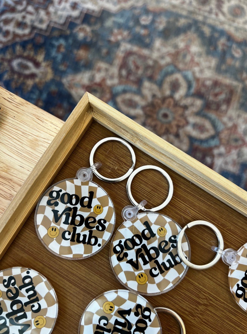 Good Vibes Club Keychain