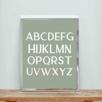 Modern Alphabet Art Print