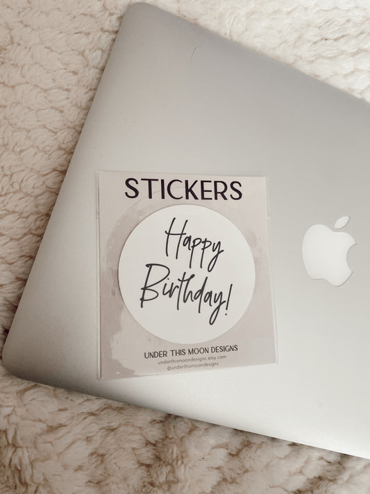 Happy Birthday Sticker