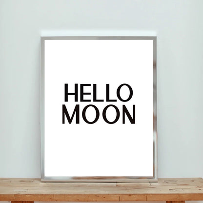 Hello Moon Art Print