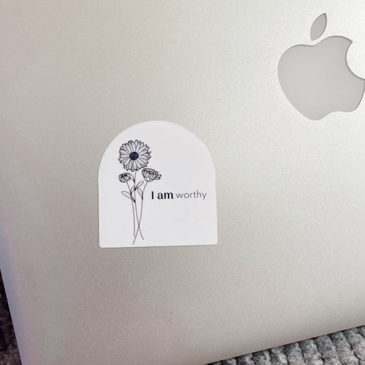 I Am Worthy Sticker