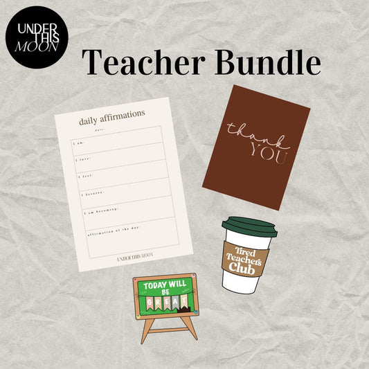 Affirmations Notepad Teacher Bundle