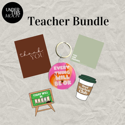 Keychain & Sticky Notes Teacher Bundle