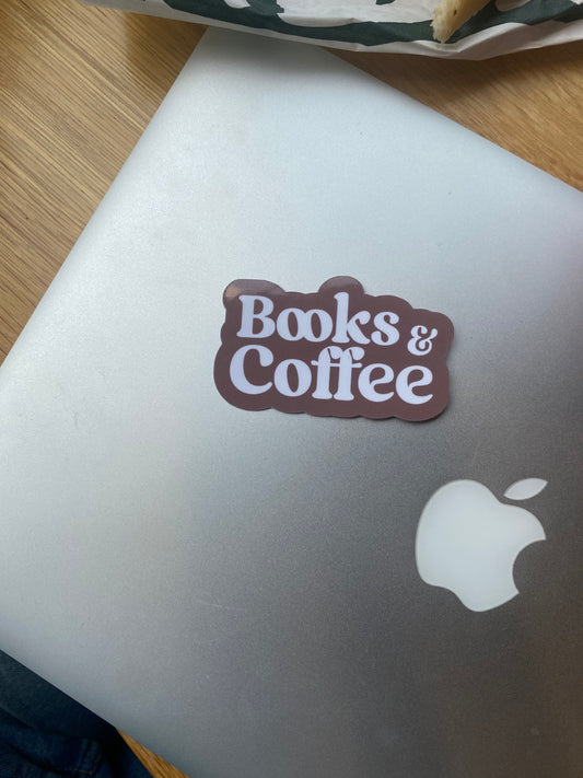 Books & Coffee Sticker