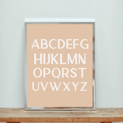 Modern Alphabet Art Print