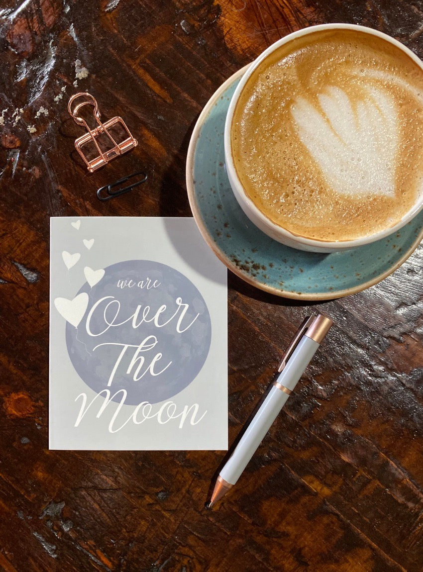 We are Over the Moon Greeting Card