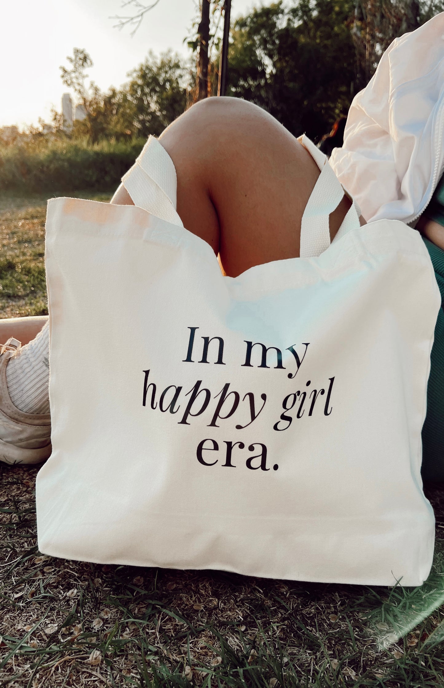 In My Happy Girl Era Tote Bag