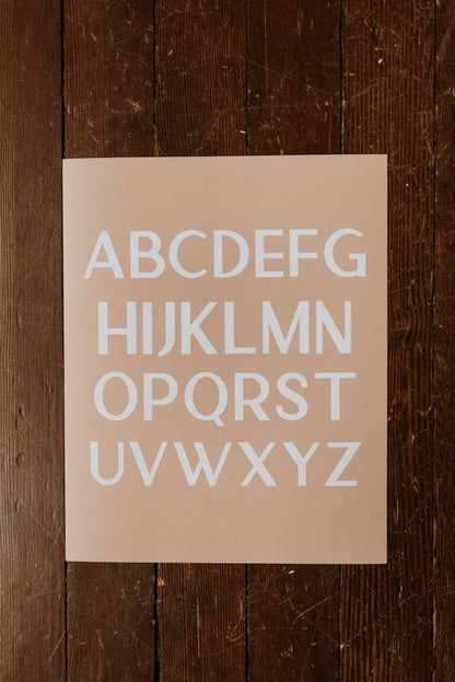 Modern Alphabet Art Print