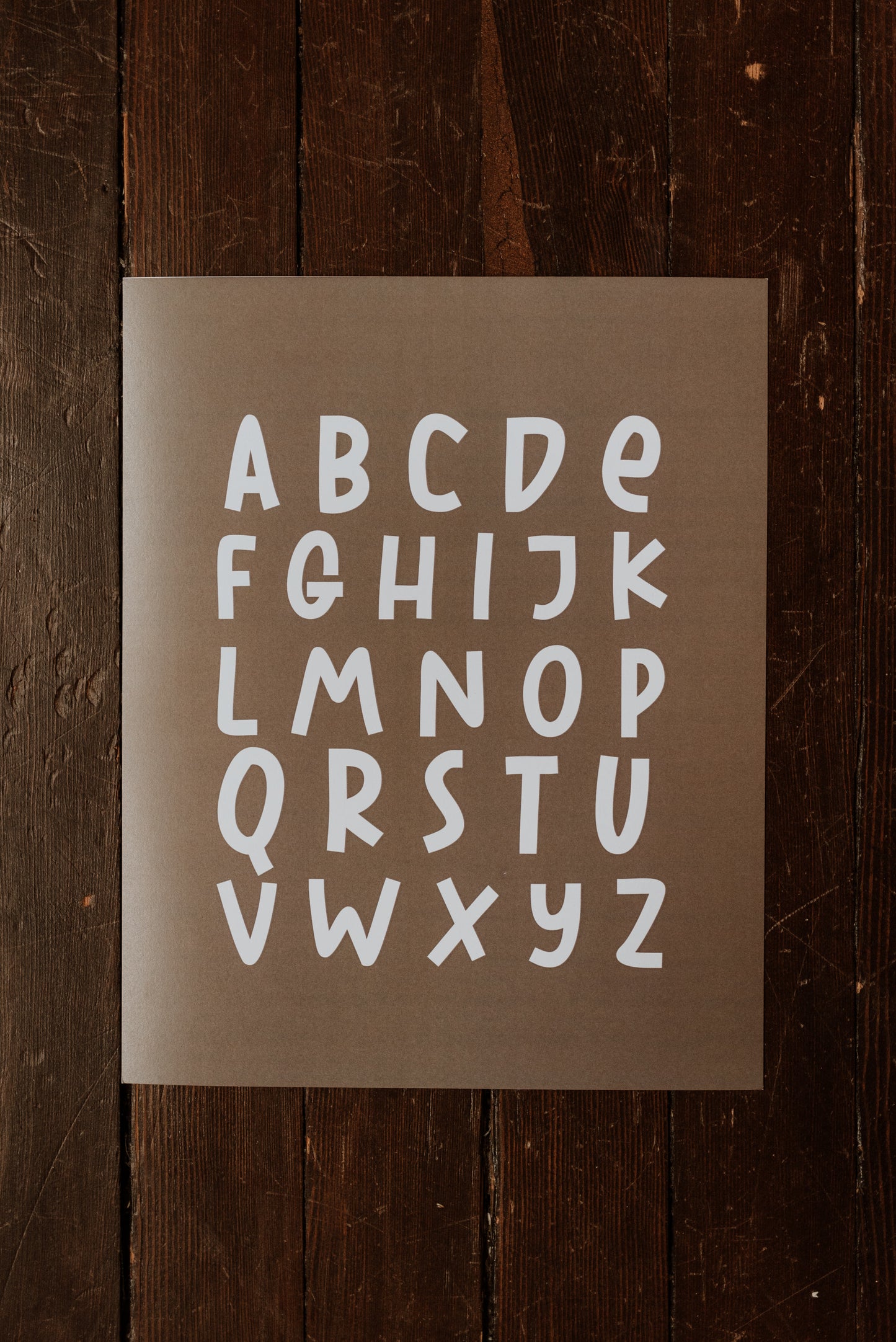 Alphabet Art Print